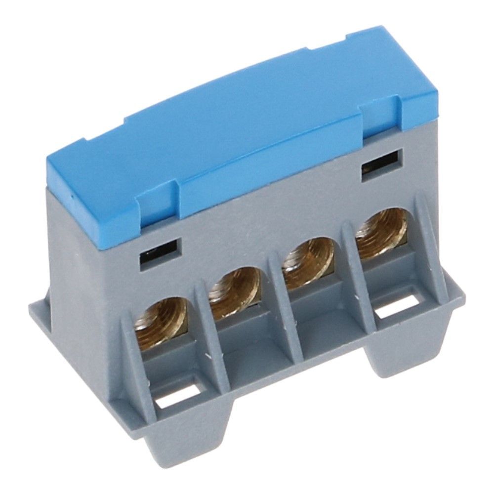 Aansluitverdeelblok AST16 grijs/blauw 4x16mm² Aansluitverdeelblok AST16 grijs/blauw 4x16mm²