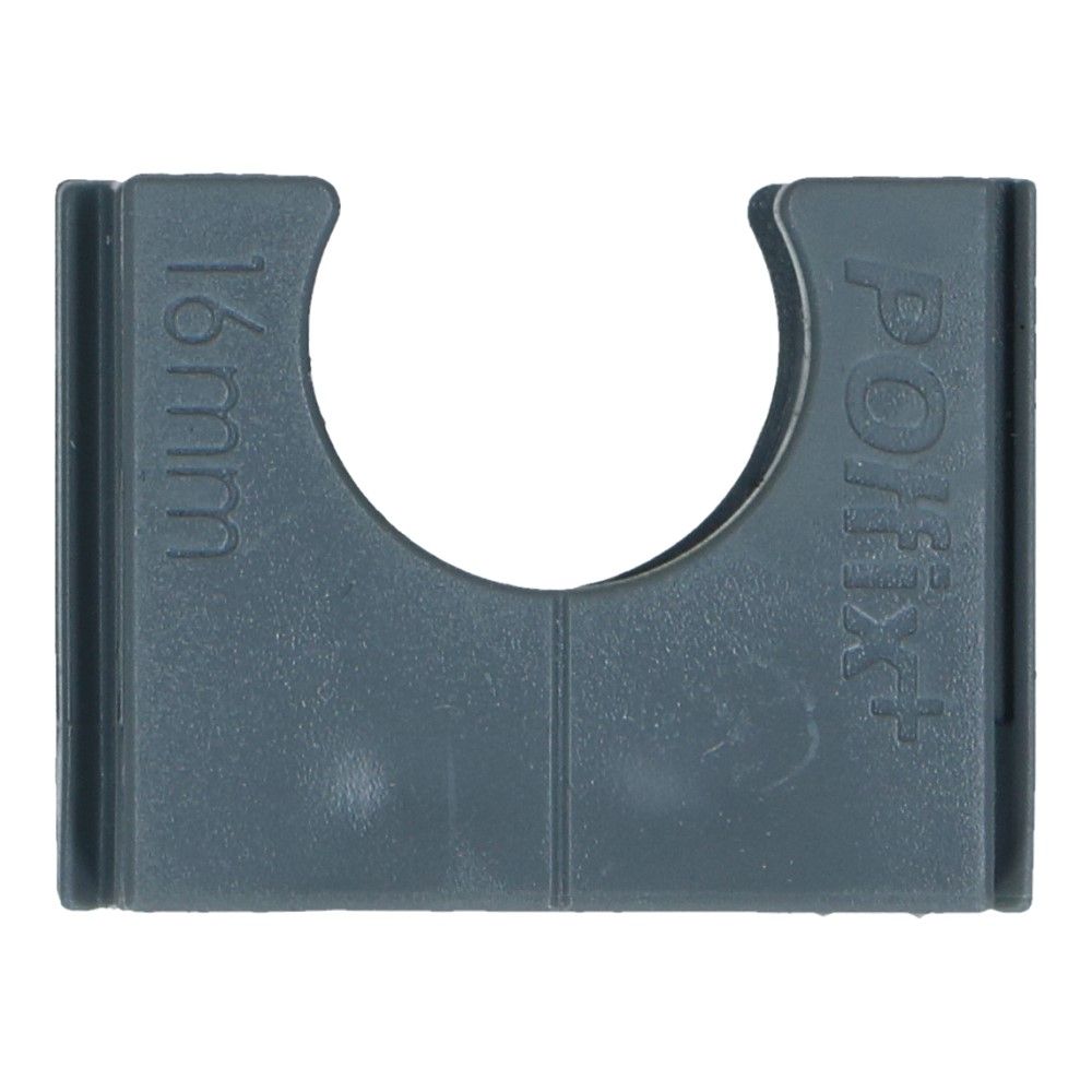 Klemblok grijs 16mm Polfix+ RAL7037 - 150 stuks
