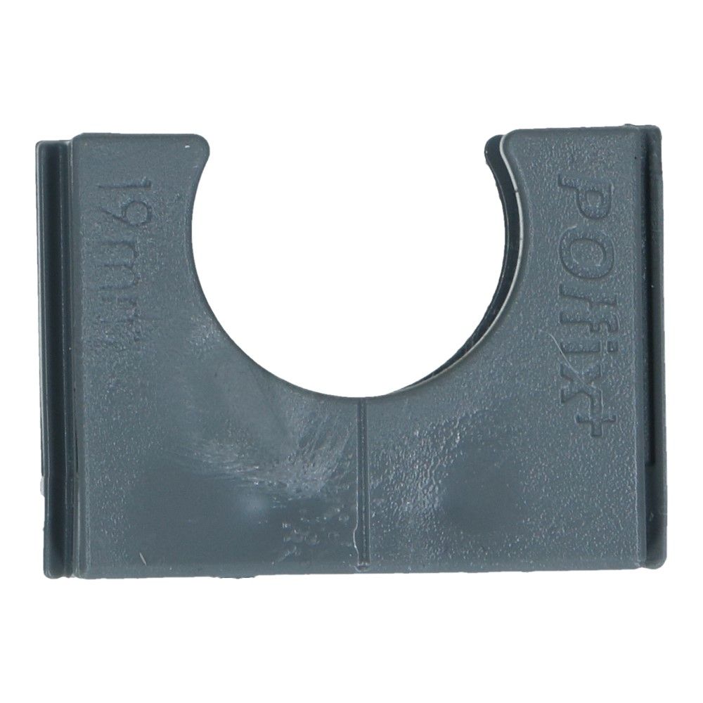 Klemblok grijs 19mm Polfix+ RAL7037 - 100 stuks