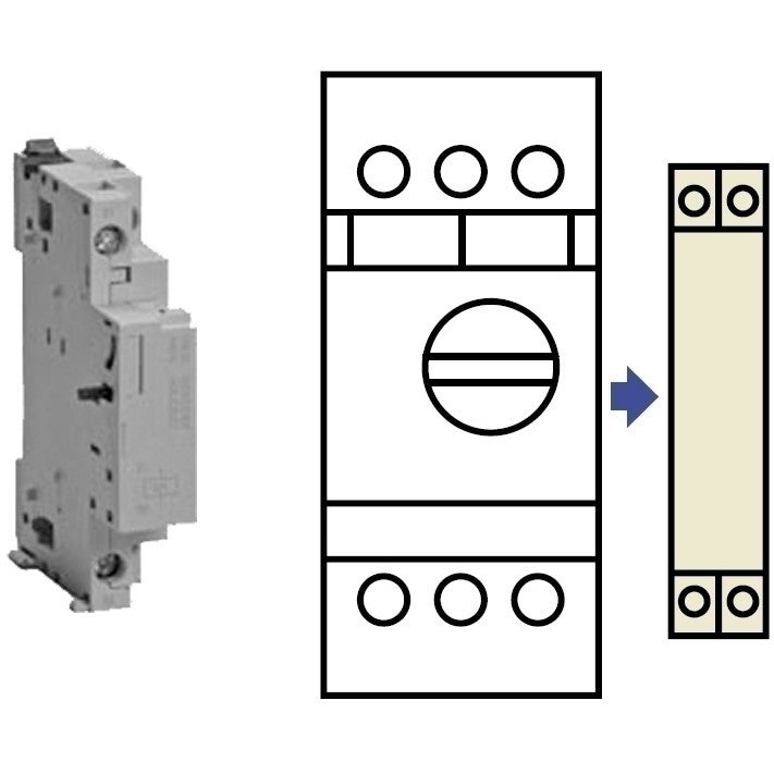 Ondervoltage trip 380-400V 50Hz/400-440V 60Hz voor GH3 serie Ondervoltage trip 380-400V 50Hz/400-440V 60Hz voor GH3 serie