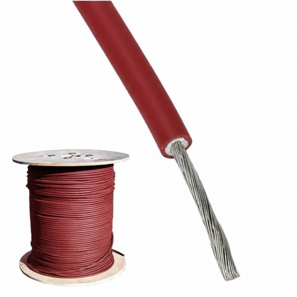 Solarkabel H1Z2Z2-K 6mm² rood TÜV Dca - 500 meter