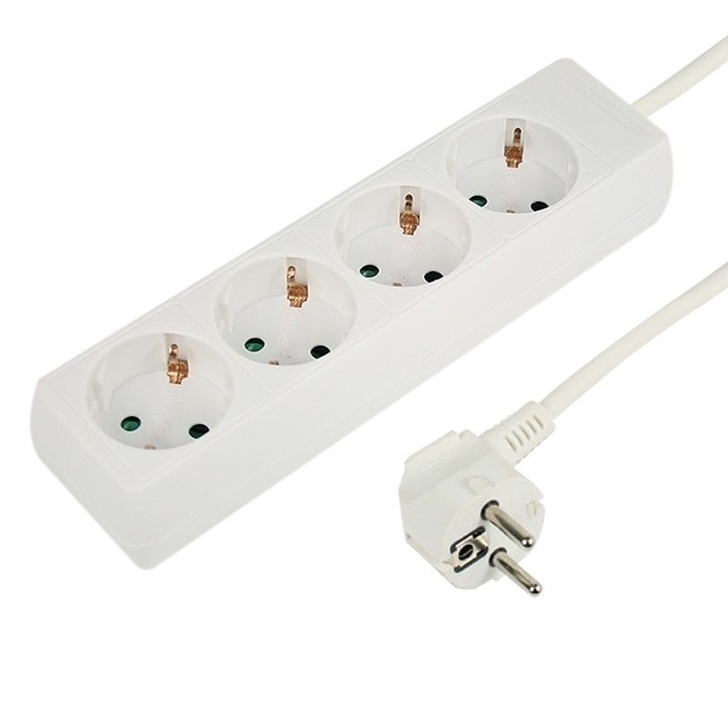 Tafelcontactdoos 4 voudig wit 5 meter RA 2500W Tafelcontactdoos 4 voudig wit 5 meter RA 2500W