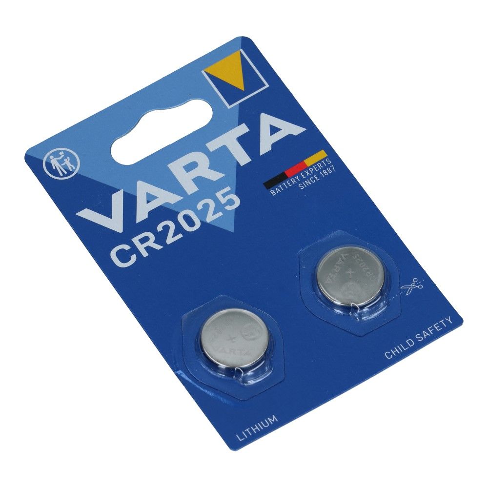 CR2025 Varta Knoopcel Lithium 3V 2 stuks