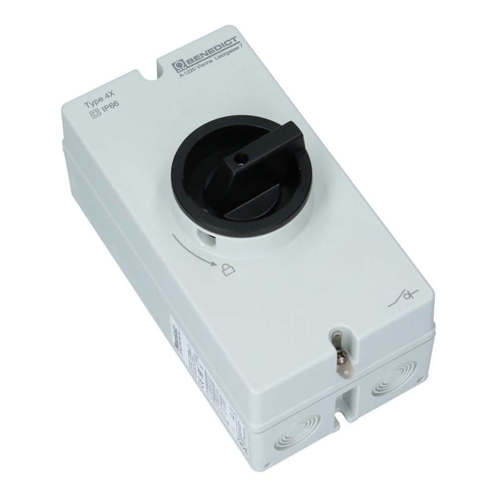 Werkschakelaar DC 16A/600V 9A/1000V 4 polig