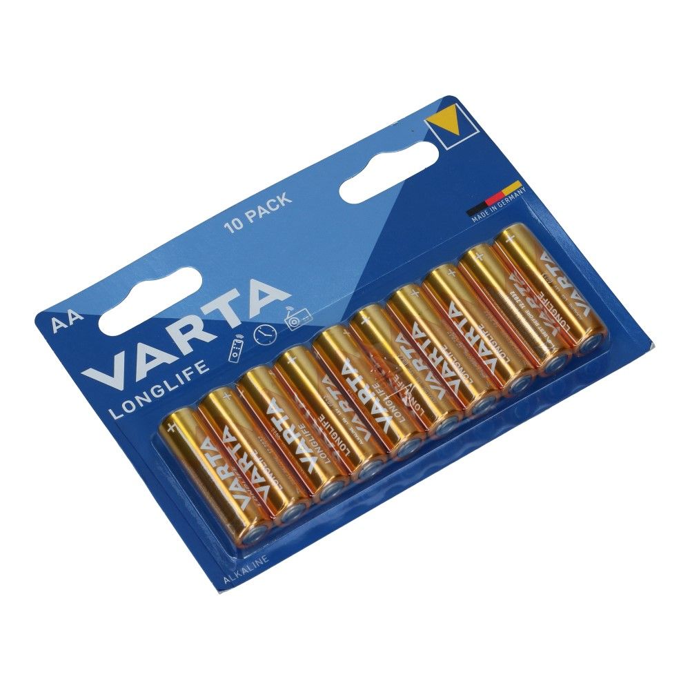 AA Varta batterij LR06 1.5V Longlife 10 stuks