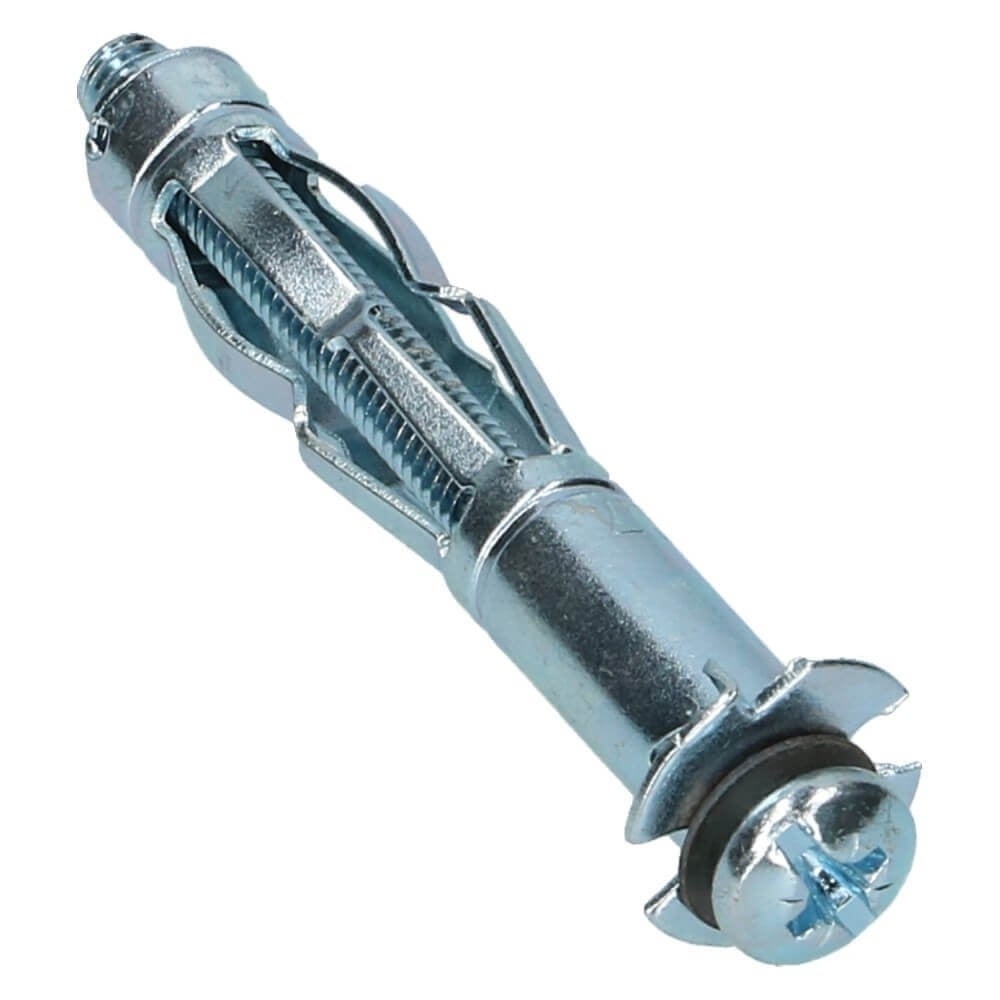 Schroefanker M4x46 Verzinkt 16-24mm - 50 stuks