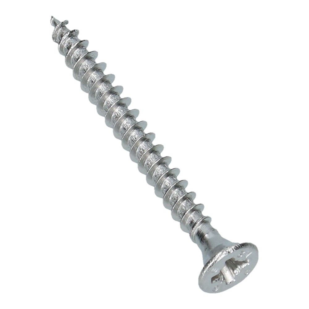Spaanplaatschroef 4x40 Platkop RVS A2 PZ2 - 200 stuks