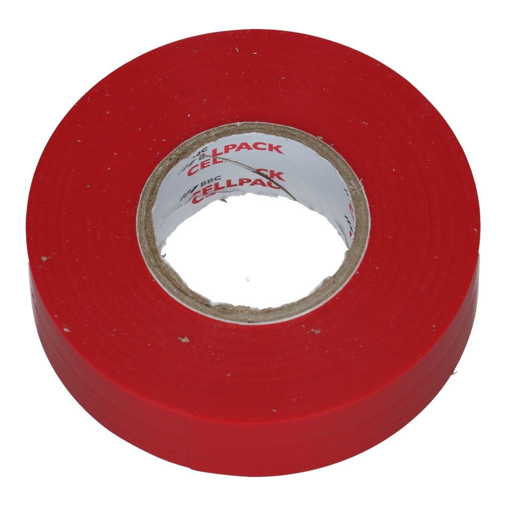 Extra sterk rood PVC Isolatietape 19mm - 20 meter