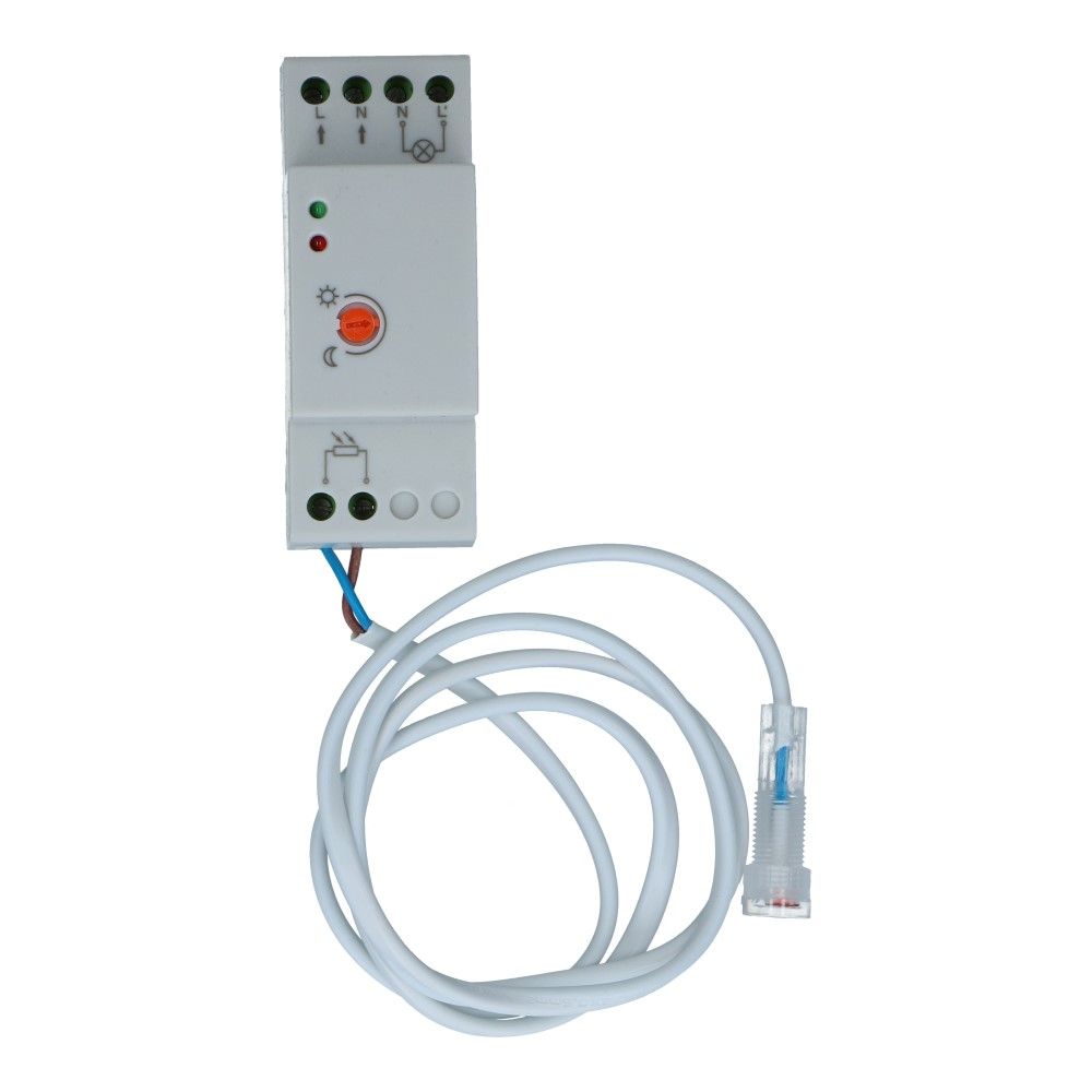 Lichtsensor IP65 incl. relaismodule 20A 2-100Lux