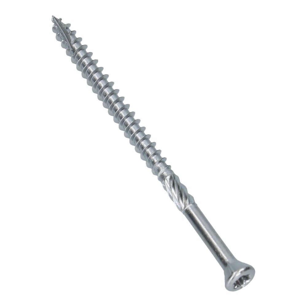 Hardhoutschroef 5x80 Torx 25 Platkop RVS C2 - 200 stuks