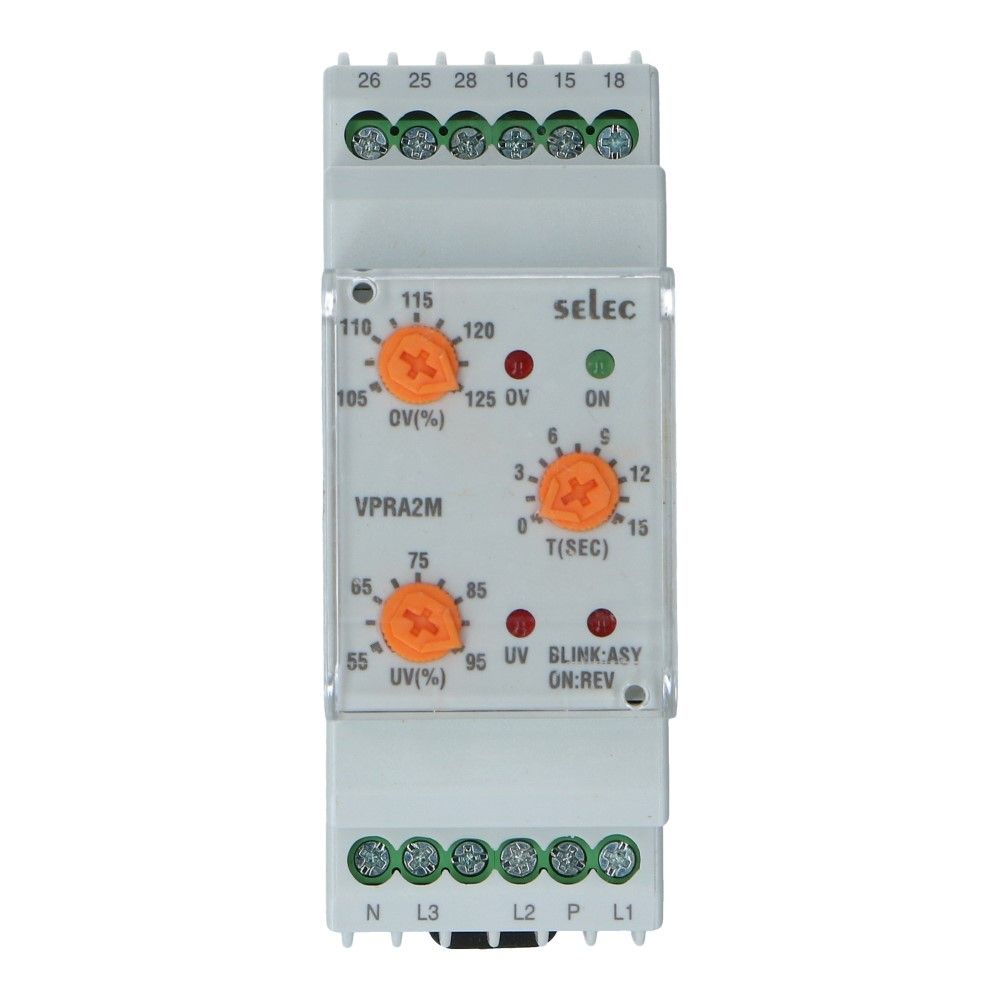 Spanningcontrole relais analoog 160-520VAC, foto 3 van 6