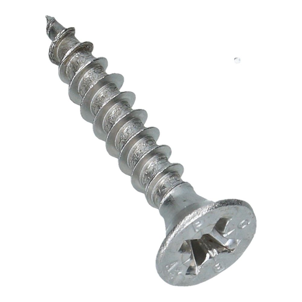 Spaanplaatschroef 6x35 Platkop RVS A2 PZ3 - 200 stuks