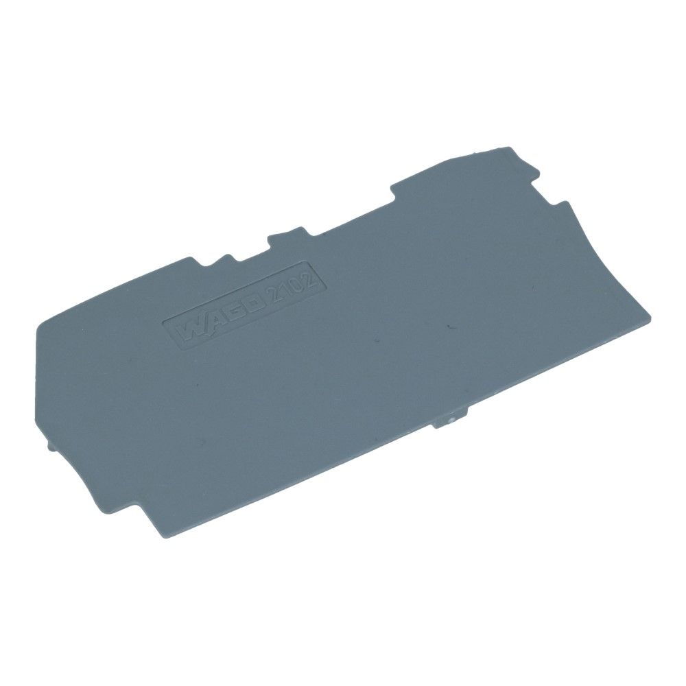 WAGO eindsectie voor montageklem hendel 2.5mm² grijs