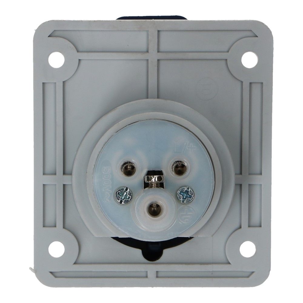 CEE female 3 polig 6H 16A IP54 inbouw wcd 220-240VAC, foto 5 van 6