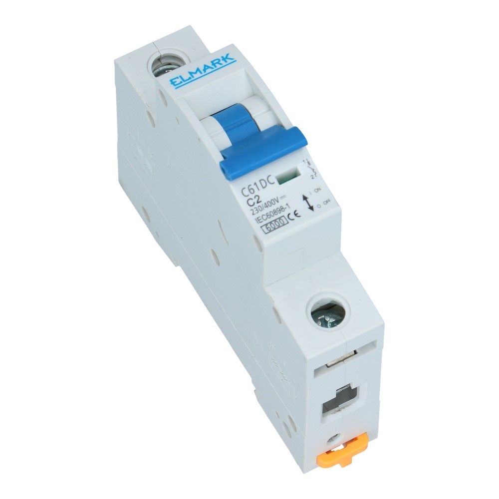 Installatieautomaat AC/DC 1 polig 2A karakteristiek C