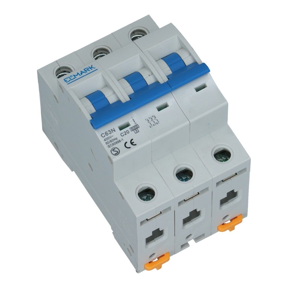 Installatieautomaat 3 polig 20A karakteristiek C