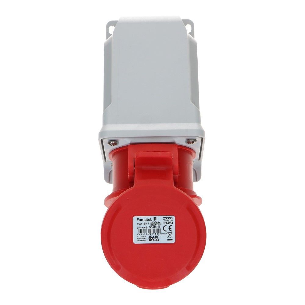 CEE female 5 polig 6H 16A IP54 wcd 380-415VAC, foto 5 van 6