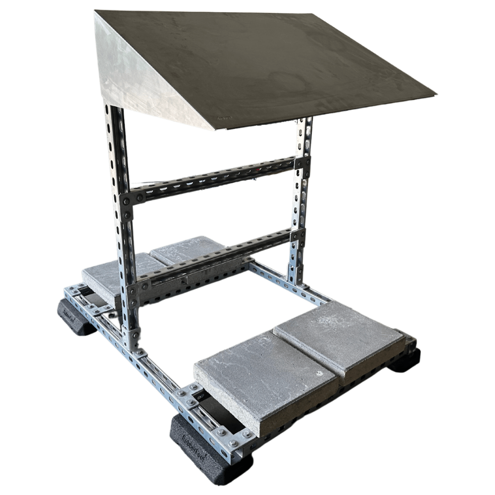 Trayco Mini PV Shelter staand model 800x1000x1100mm incl. afdak Ultra Galva