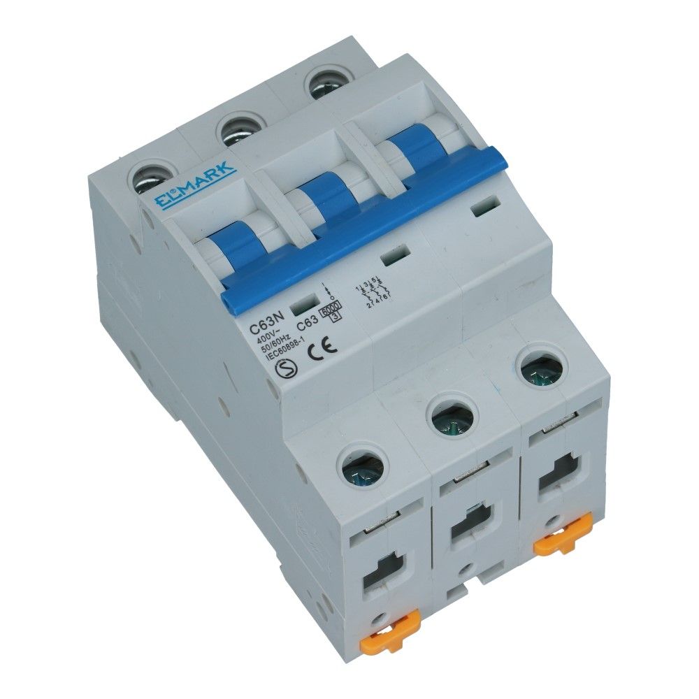 Installatieautomaat 3 polig 63A karakteristiek C