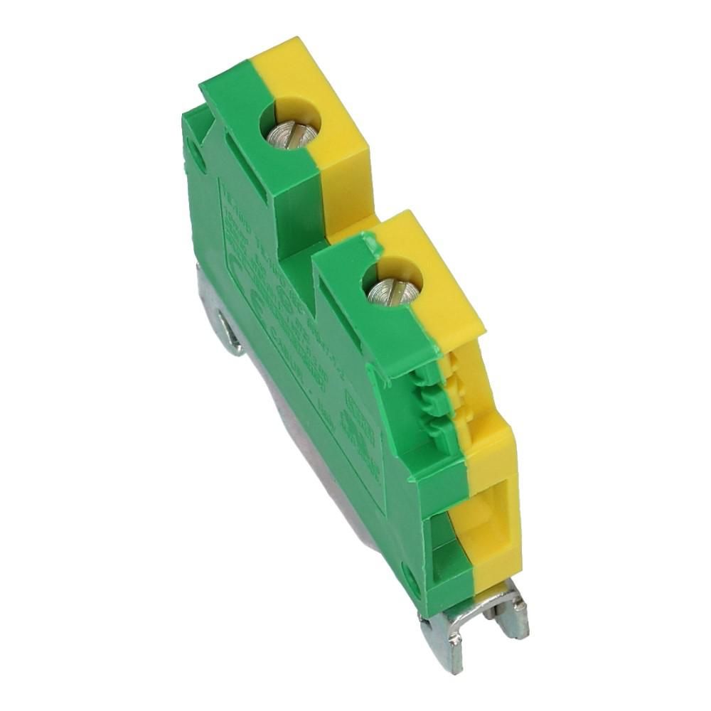 Montageklem aardeklem TE 10mm² geel/groen