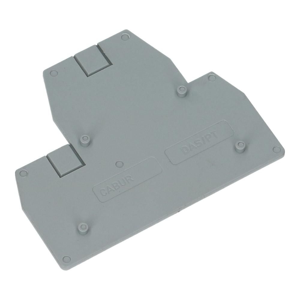 Eindsectie 4mm² grijs voor DAS montageklem