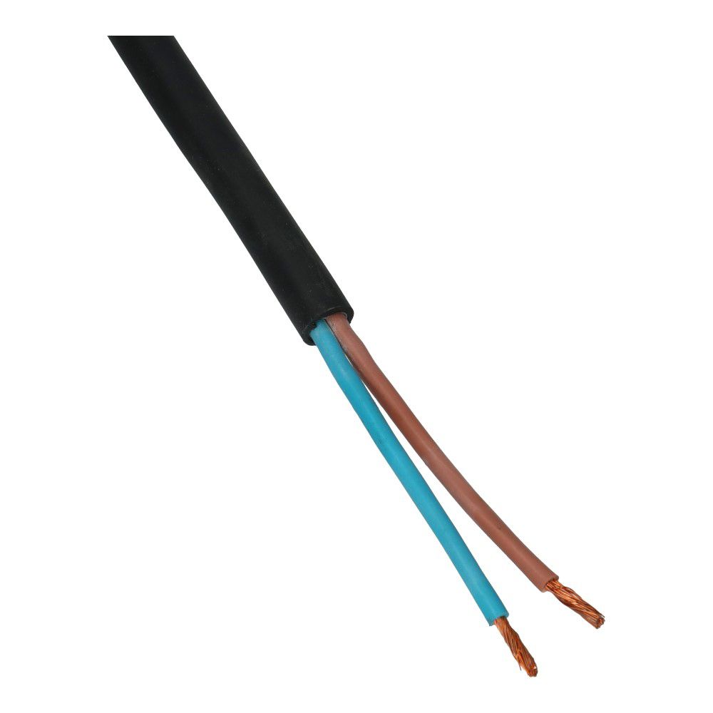 Neopreenkabel H07RN-F 2x2.5mm² zwart Eca