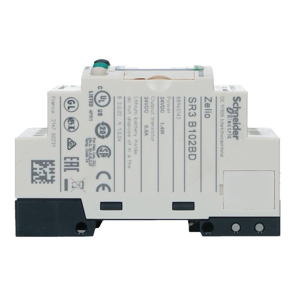 Zelio PLC met klok 10I-O 6in 4uit met scherm 24VDC SSR, foto 4 van 5