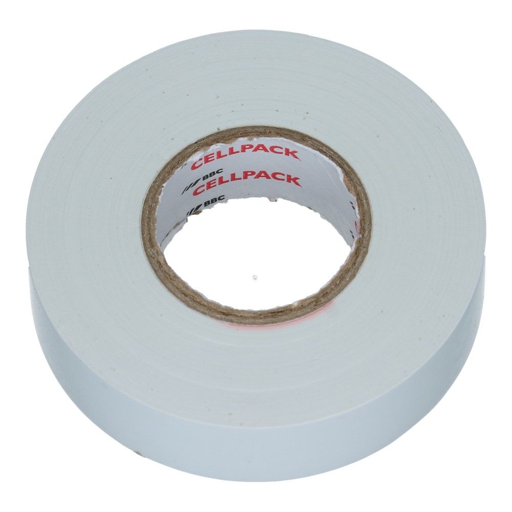 Extra sterk wit PVC Isolatietape 19mm - 20 meter