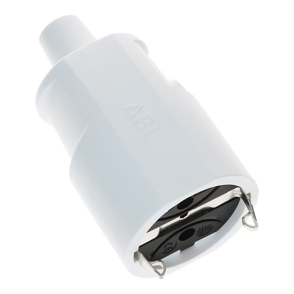 Contrastekker PVC wit met randaarde