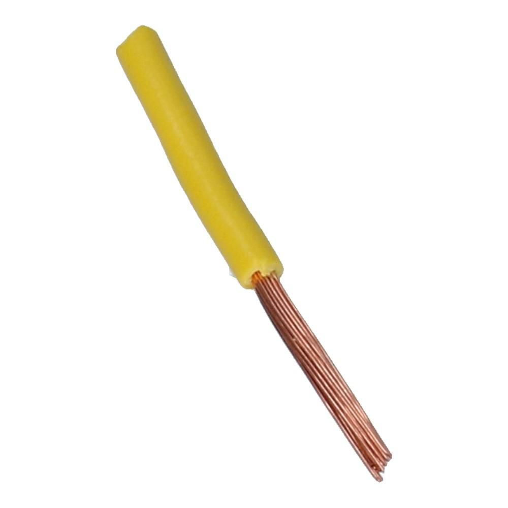 Montagedraad H07V2-K 1.5mm² geel 90°C Eca - 100 meter