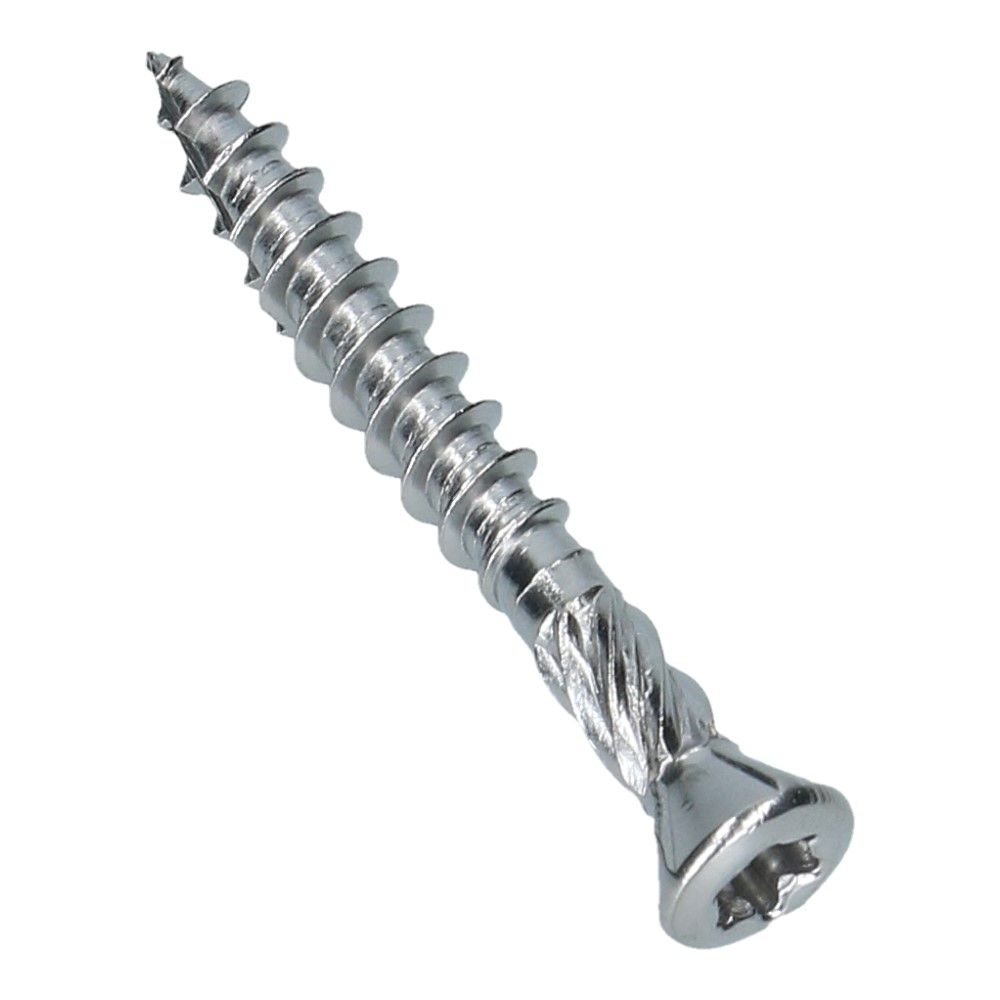 Hardhoutschroef 5x40 Torx 25 Platkop RVS C2 - 200 stuks