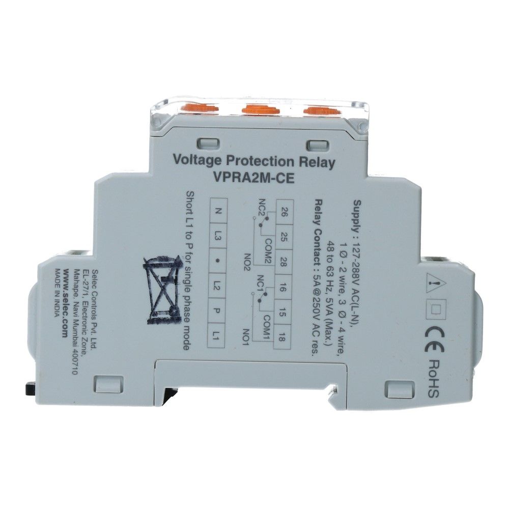 Spanningcontrole relais analoog 160-520VAC, foto 5 van 6