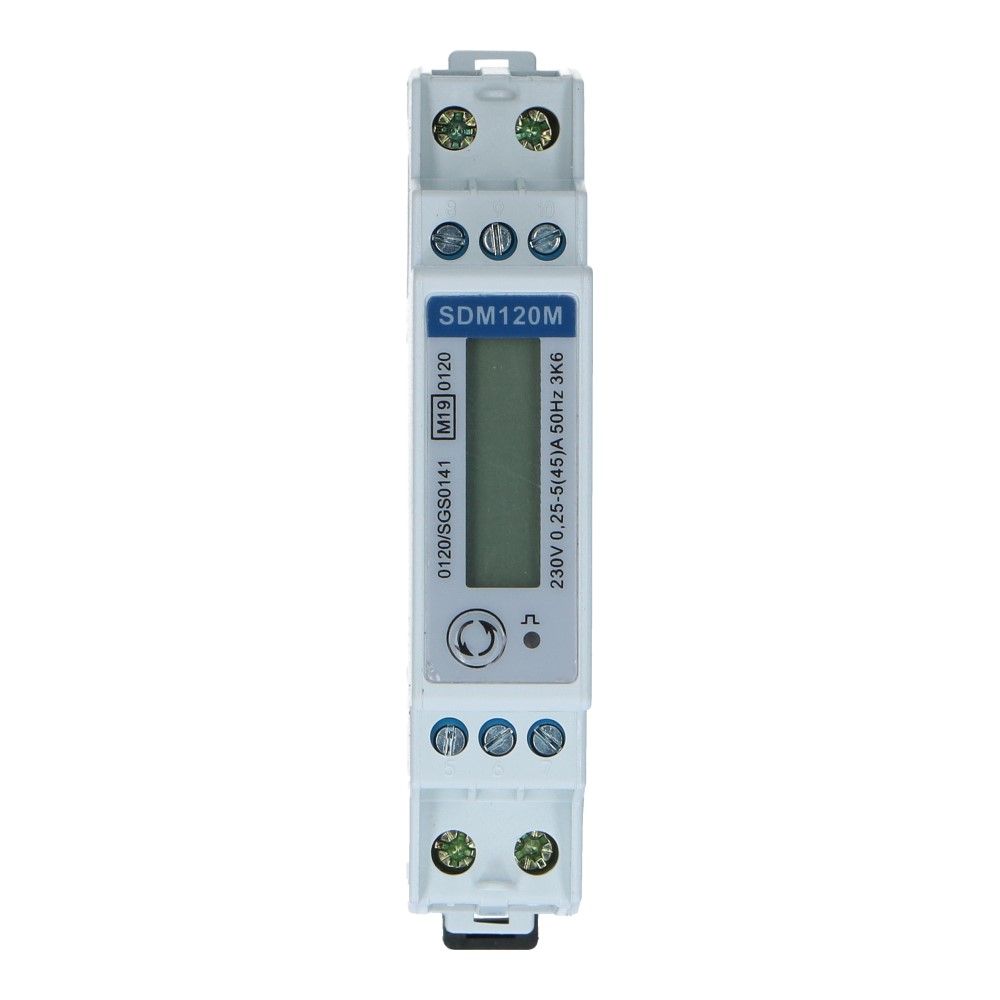 kWh meter 1 fase MULTI 5/45A MID Factureerbaar Imp/Exp, foto 2 van 3