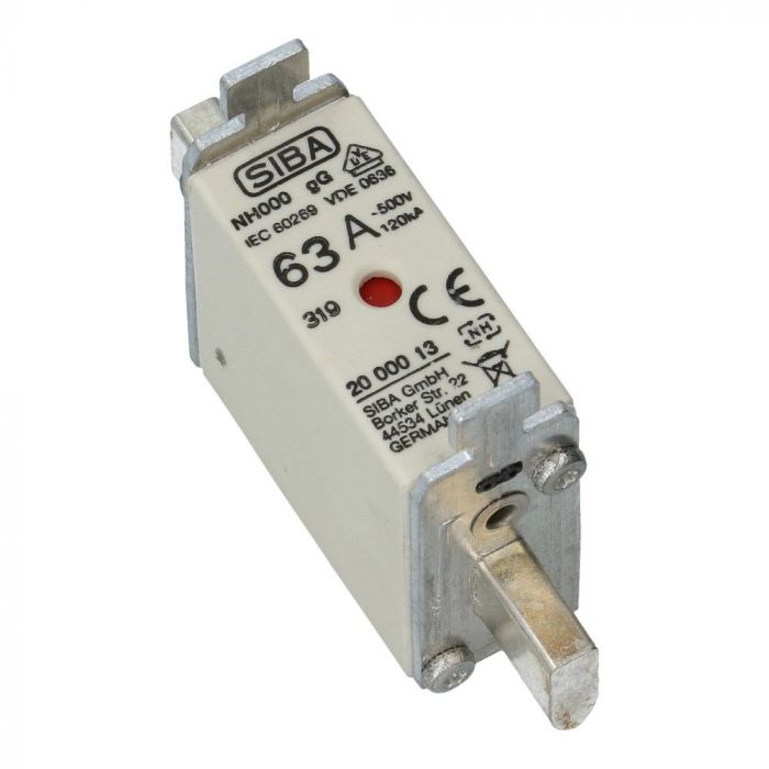 Mespatroon NH000 63A GL gG 500V 78x20 5x42