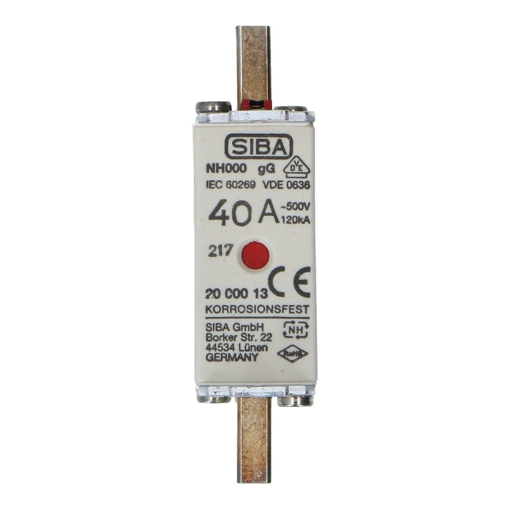 Mespatroon NH000 40A gL/gG 500V 78x20.5x42, foto 2 van 3