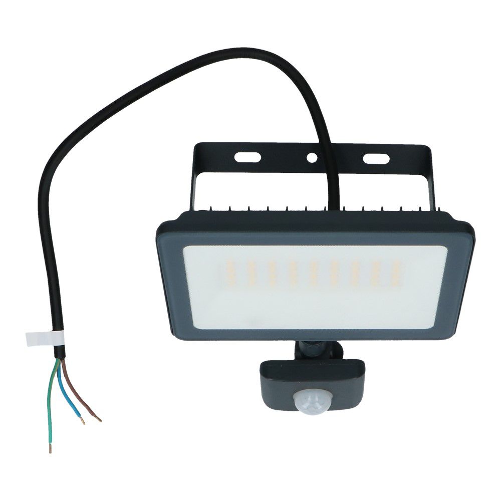 Floodlight LED met sensor 20W 4000K wit 2000 lumen IP44