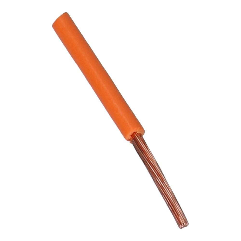 Montagedraad H05V-K 1mm² oranje 70°C Eca - 100 meter