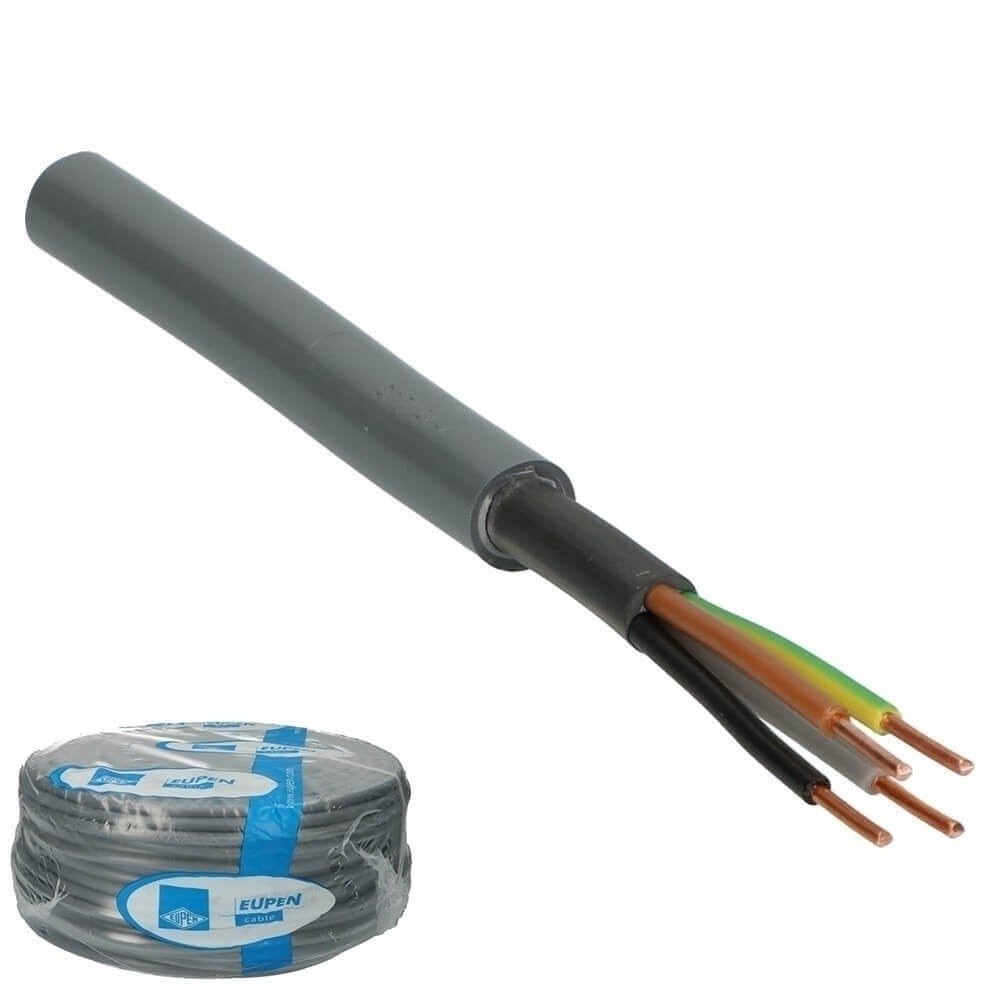 Installatiekabel XMvK 4x2.5mm² grijs Eca - 100 meter