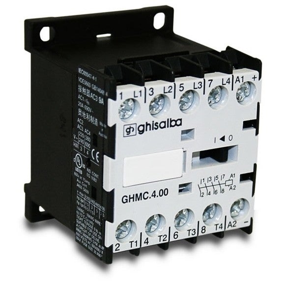 4 polig 20A/AC-1 magneetschakelaar 24VDC Ghmc.4.00