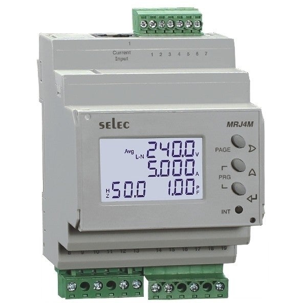 Multi-Function dinrail meter met 2xrj45 voor trafo splitlaod