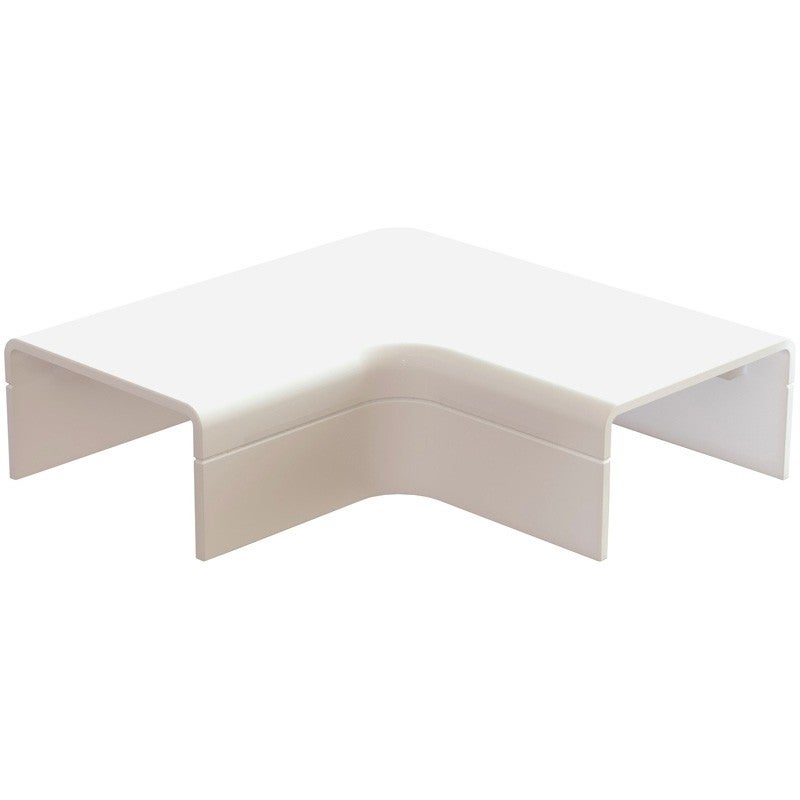 Plattebocht met bodemstuk 25x13mm creme - 2 stuks