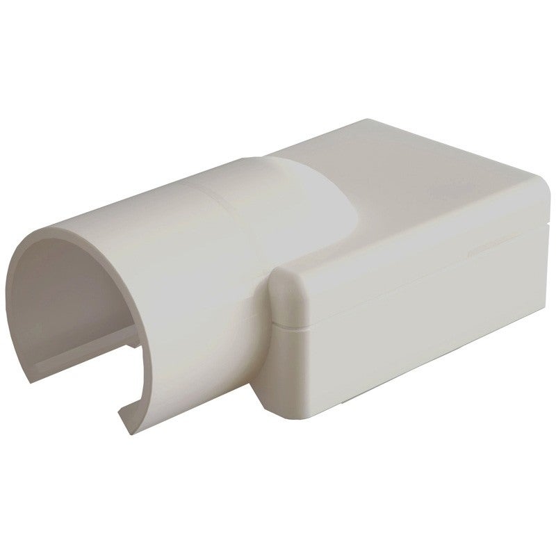 Verloopmof 19mm voor 25x13mm creme - 2 stuks